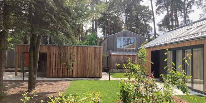 Wohnhaus in Lubmin, Holzhaus, Skandinavisches Design, Einklang mit der Natur