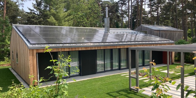PV-Anlage, Holzhaus, Holzrahmen-Bauweise, Architekt, Lubmin