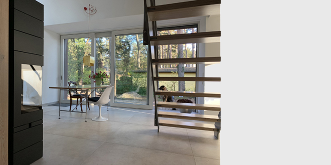 Wohnen im Dünenwald, Lubmin, Architektenhaus, Deckenheizung, lichtdurchflutet